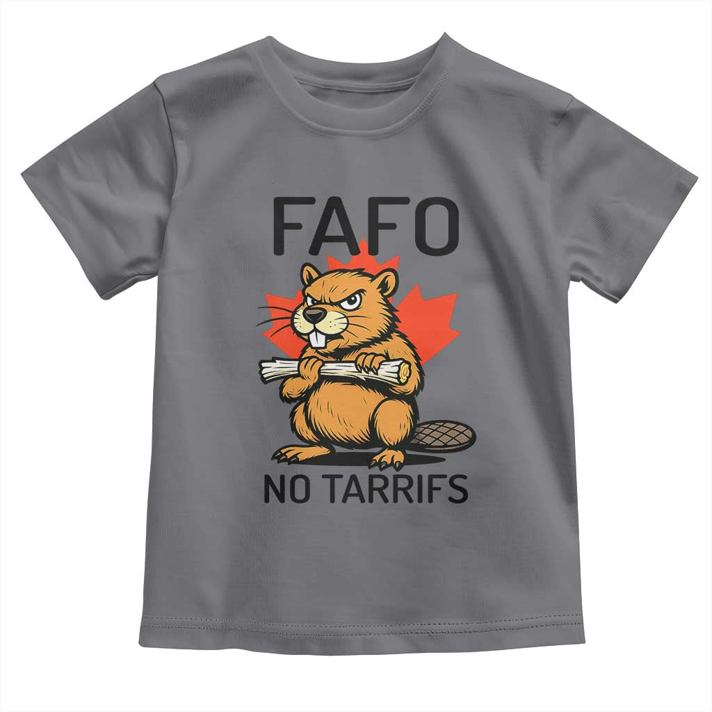 No Tariffs Canada Toddler T Shirt Never 51st State Canadian Beaver