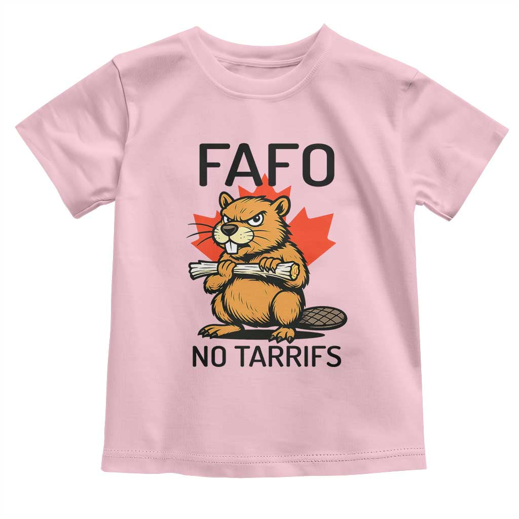 No Tariffs Canada Toddler T Shirt Never 51st State Canadian Beaver