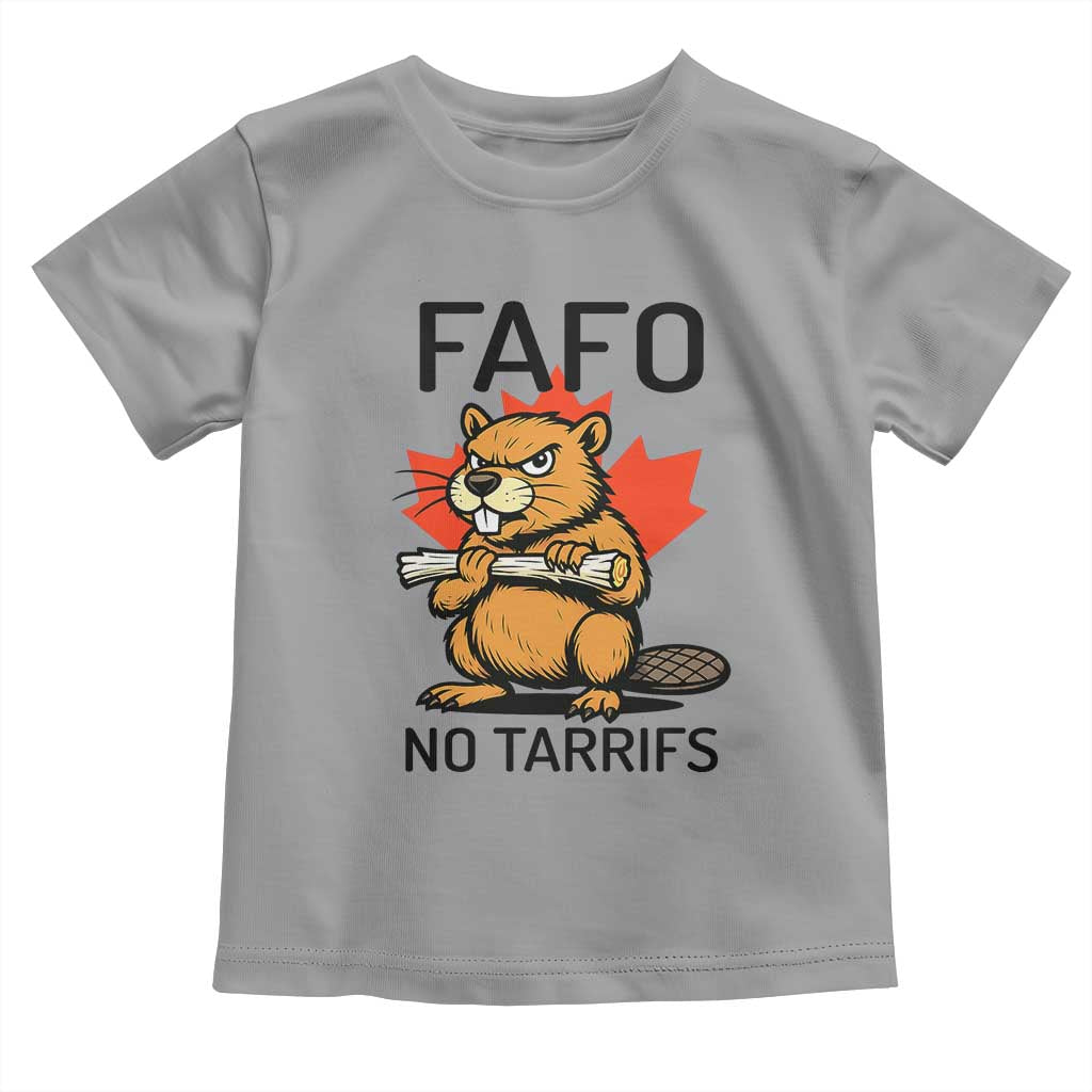 No Tariffs Canada Toddler T Shirt Never 51st State Canadian Beaver