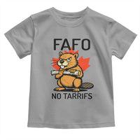 No Tariffs Canada Toddler T Shirt Never 51st State Canadian Beaver