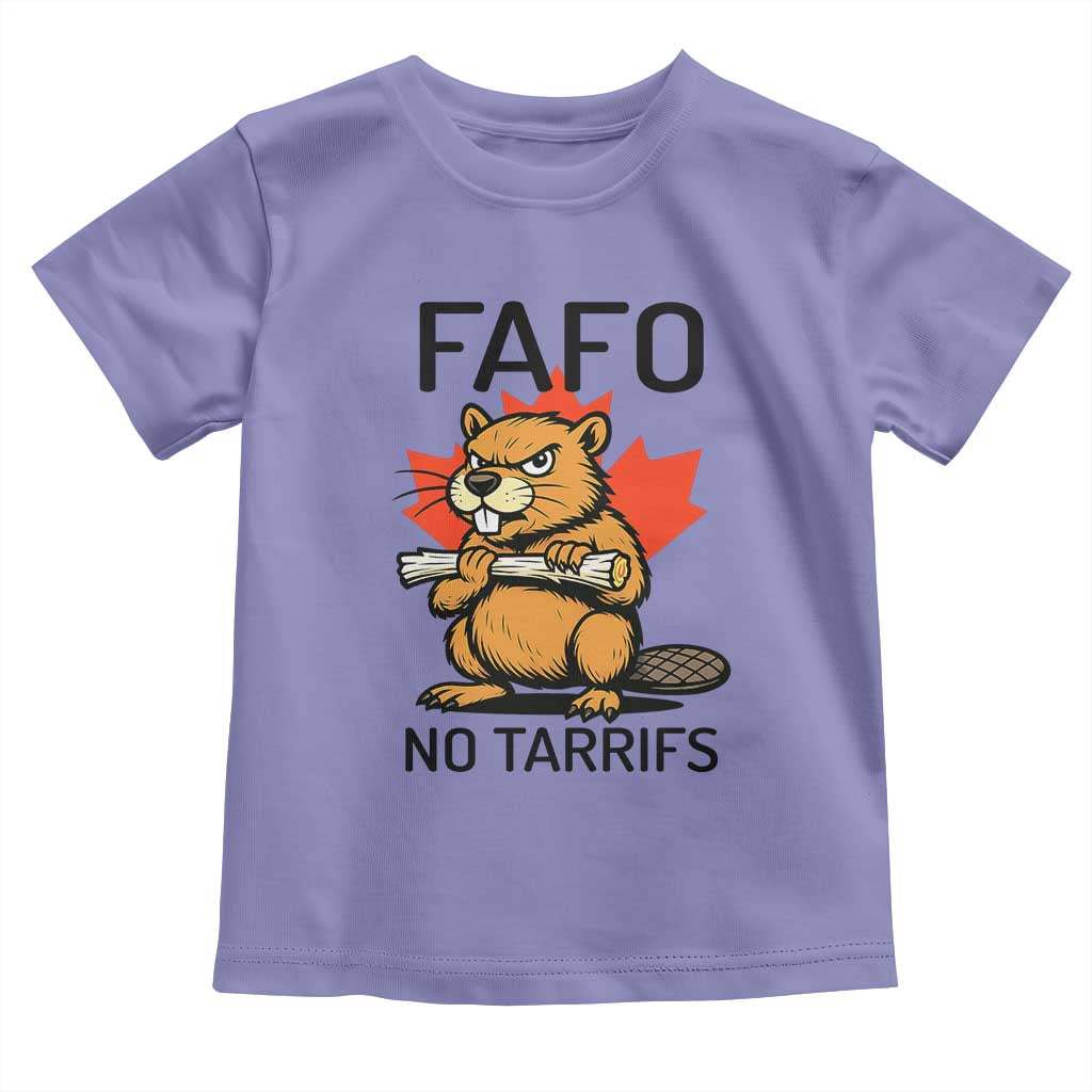 No Tariffs Canada Toddler T Shirt Never 51st State Canadian Beaver