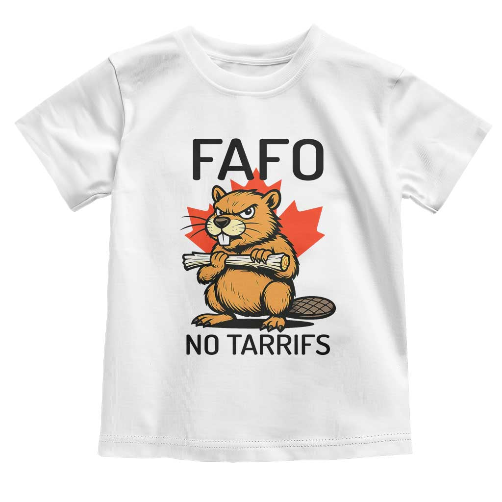 No Tariffs Canada Toddler T Shirt Never 51st State Canadian Beaver