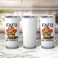 No Tariffs Canada Tumbler Cup Never 51st State Canadian Beaver