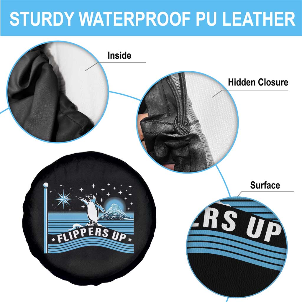 Funny Penguin Resist Spare Tire Cover Heard Island Flippers Up I Stand With Penguins
