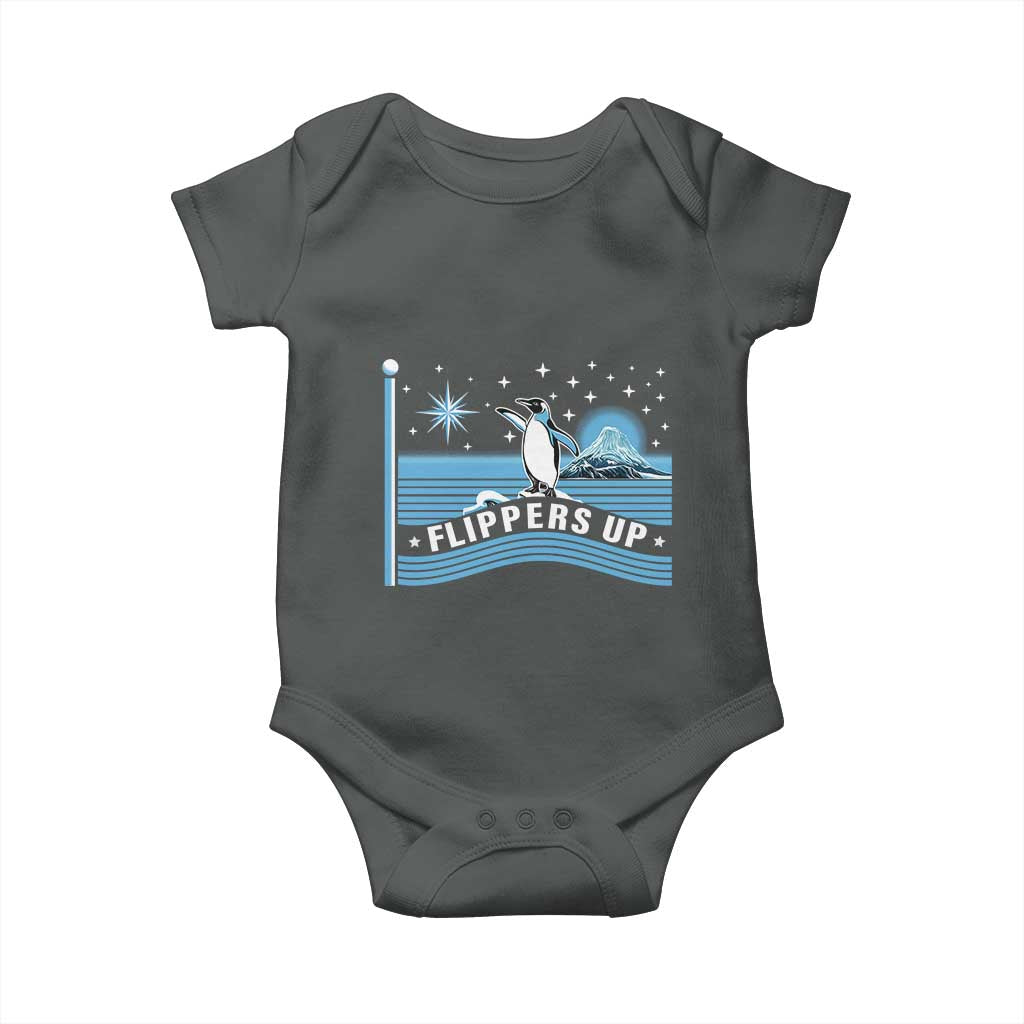 Funny Penguin Resist Baby Onesie Heard Island Flippers Up I Stand With Penguins