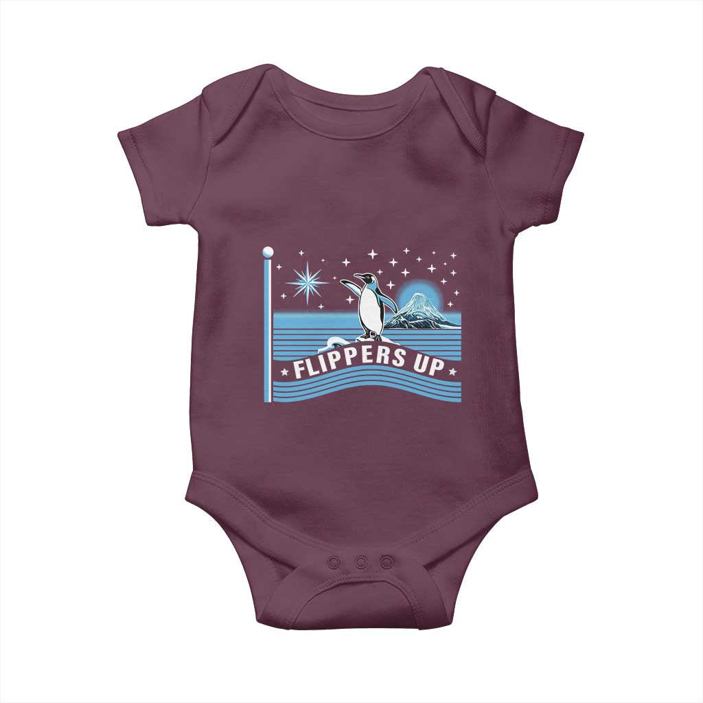 Funny Penguin Resist Baby Onesie Heard Island Flippers Up I Stand With Penguins