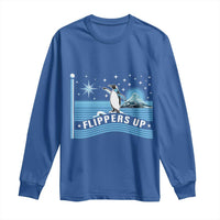 Funny Penguin Resist Long Sleeve Shirt Heard Island Flippers Up I Stand With Penguins