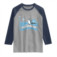 Funny Penguin Resist Raglan Shirt Heard Island Flippers Up I Stand With Penguins