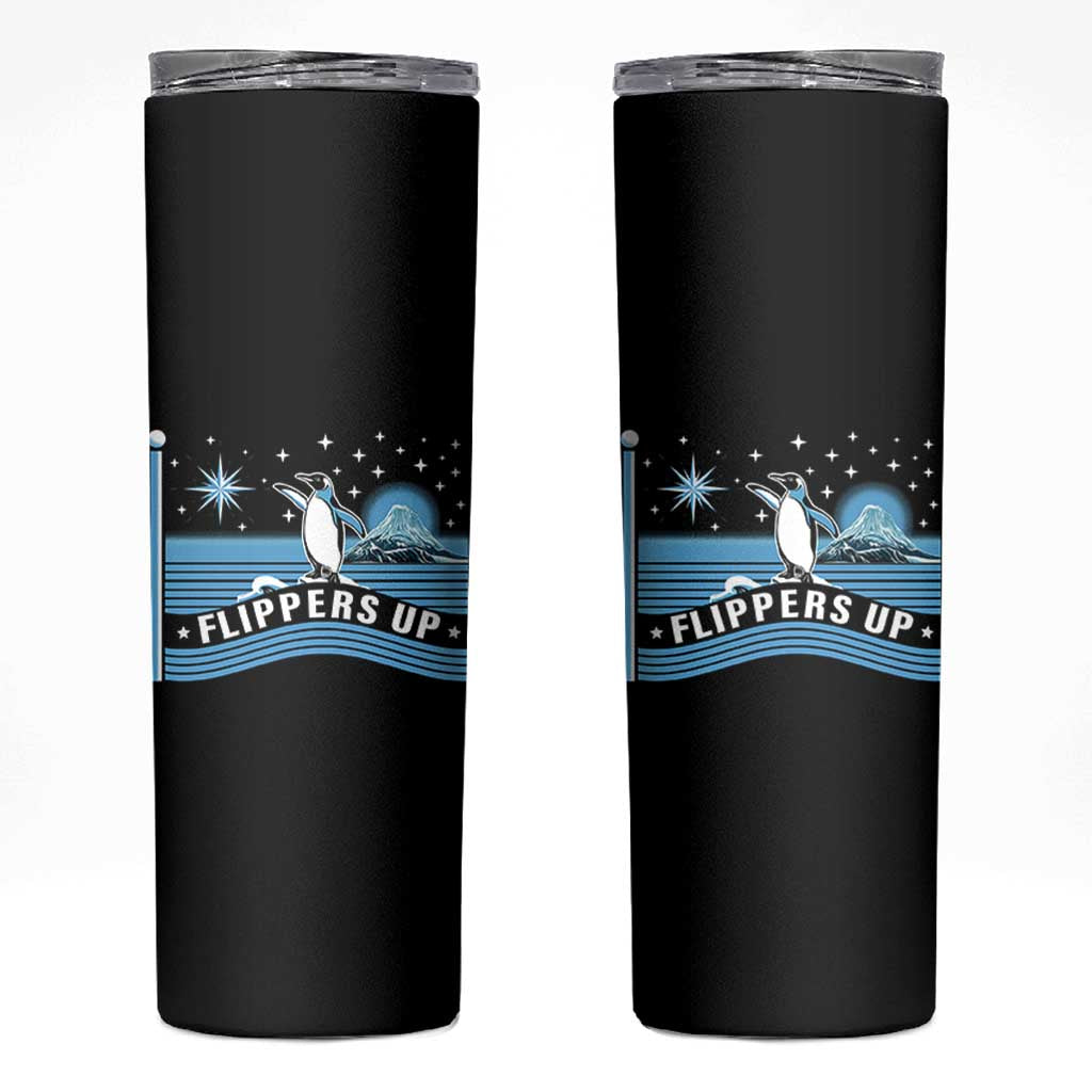 Funny Penguin Resist Skinny Tumbler Heard Island Flippers Up I Stand With Penguins