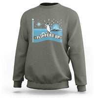 Funny Penguin Resist Sweatshirt Heard Island Flippers Up I Stand With Penguins