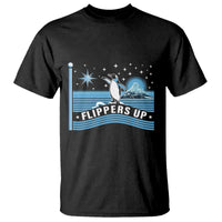 Funny Penguin Resist T Shirt Heard Island Flippers Up I Stand With Penguins