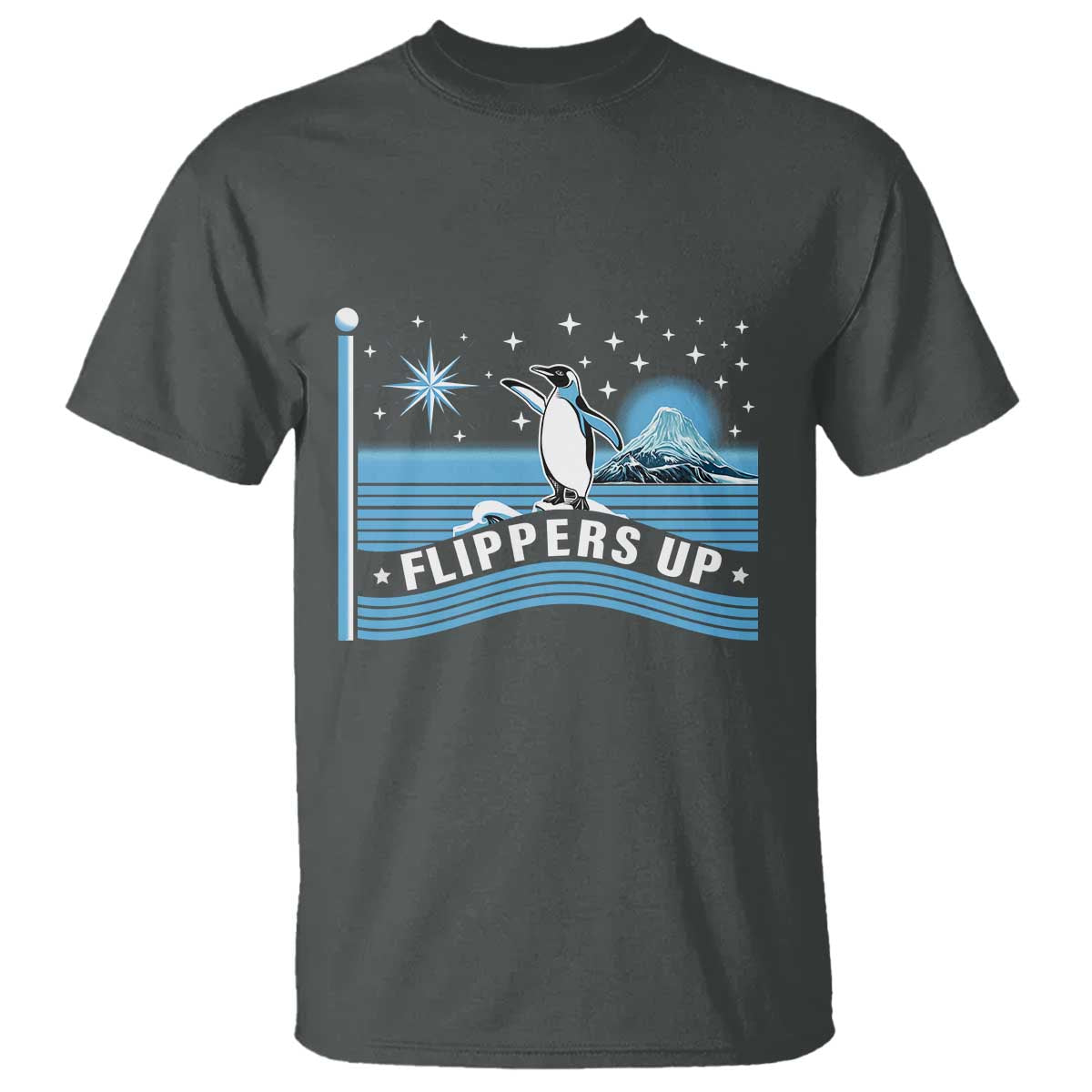 Funny Penguin Resist T Shirt Heard Island Flippers Up I Stand With Penguins