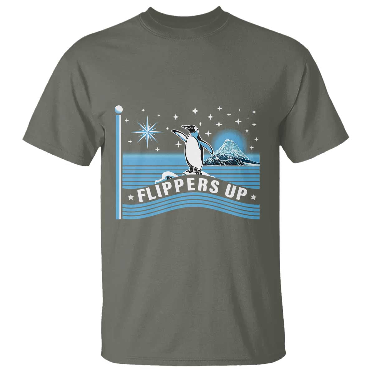 Funny Penguin Resist T Shirt Heard Island Flippers Up I Stand With Penguins