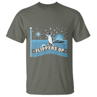 Funny Penguin Resist T Shirt Heard Island Flippers Up I Stand With Penguins