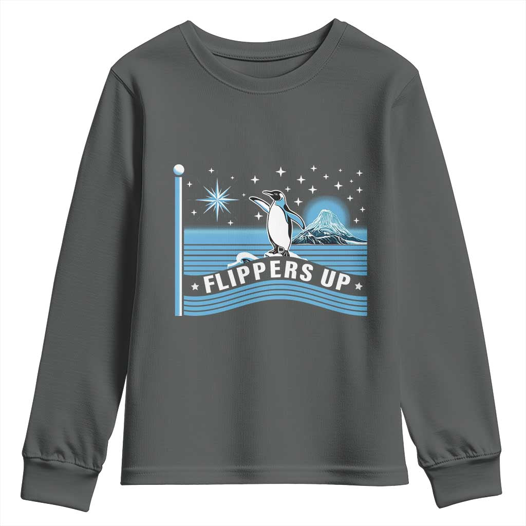 Funny Penguin Resist Youth Sweatshirt Heard Island Flippers Up I Stand With Penguins