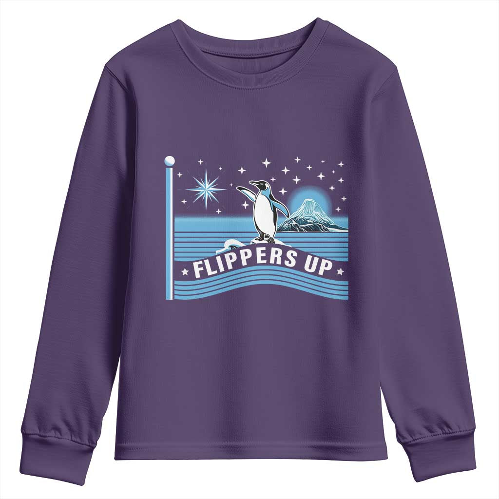 Funny Penguin Resist Youth Sweatshirt Heard Island Flippers Up I Stand With Penguins