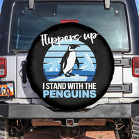 Funny Penguin Resist Spare Tire Cover Flippers Up I Stand With The Penguins