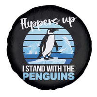 Funny Penguin Resist Spare Tire Cover Flippers Up I Stand With The Penguins