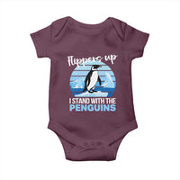 Funny Penguin Resist Baby Onesie Flippers Up I Stand With The Penguins