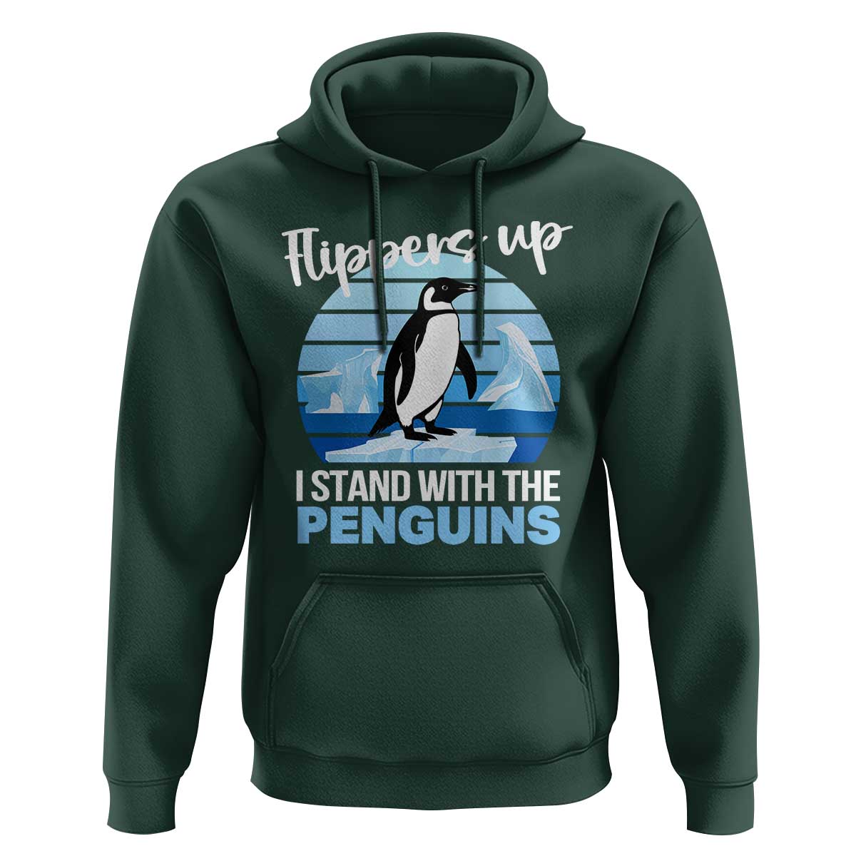 Funny Penguin Resist Hoodie Flippers Up I Stand With The Penguins