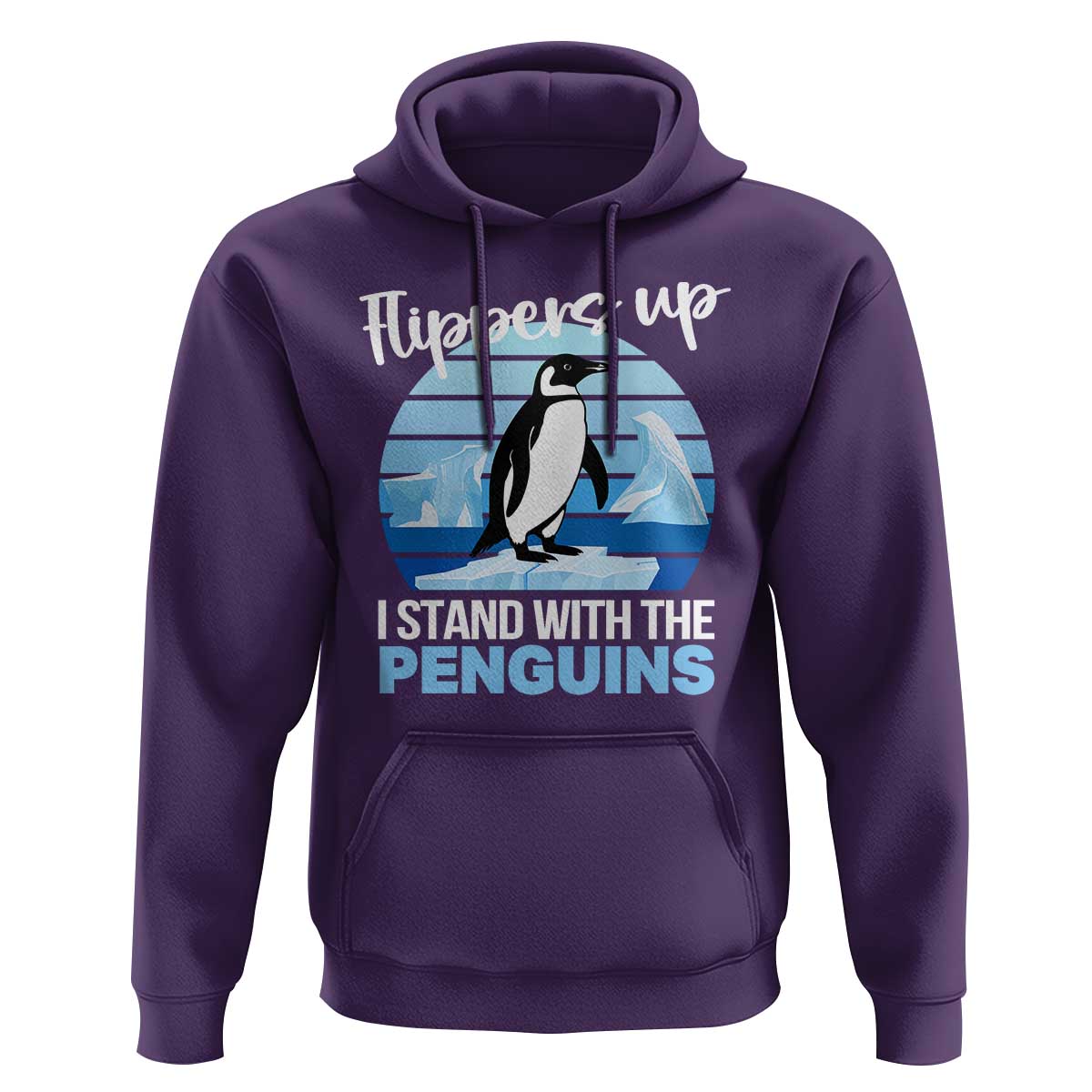Funny Penguin Resist Hoodie Flippers Up I Stand With The Penguins