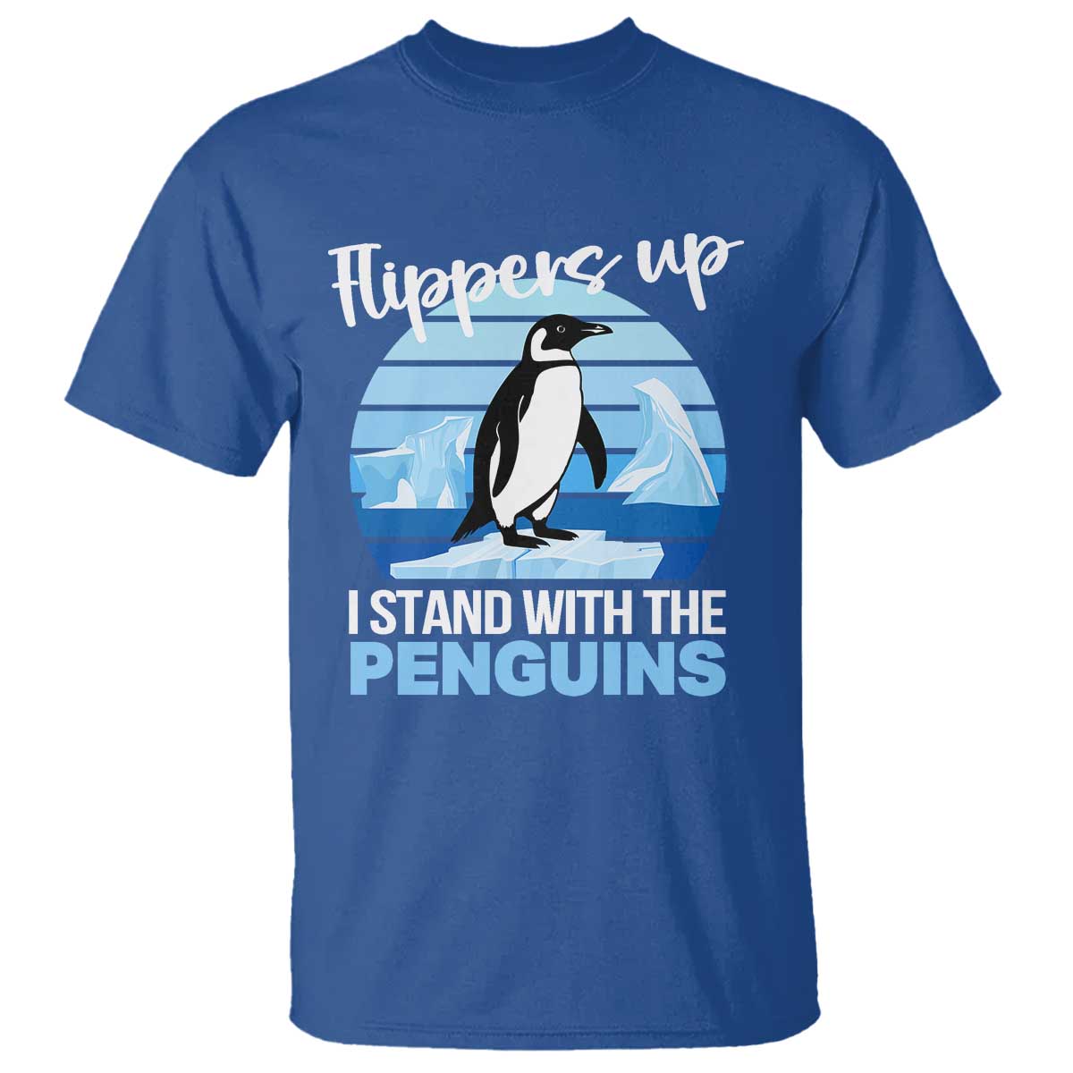 Funny Penguin Resist T Shirt Flippers Up I Stand With The Penguins