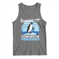 Funny Penguin Resist Tank Top Flippers Up I Stand With The Penguins