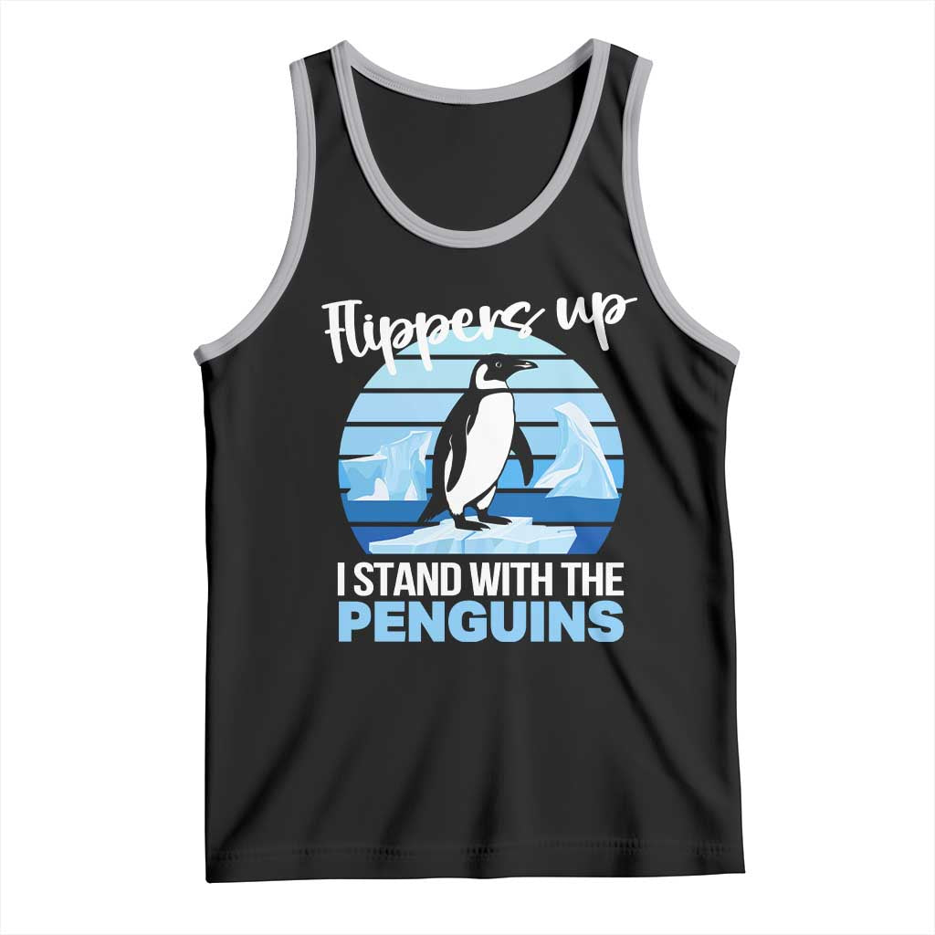 Funny Penguin Resist Tank Top Flippers Up I Stand With The Penguins