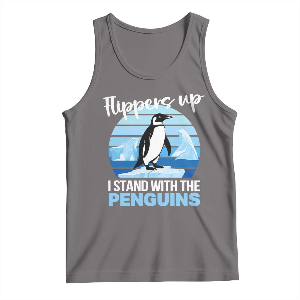 Funny Penguin Resist Tank Top Flippers Up I Stand With The Penguins