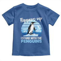 Funny Penguin Resist Toddler T Shirt Flippers Up I Stand With The Penguins