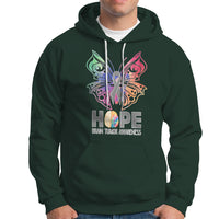 Brain Cancer Hoodie Hope Brain Tumor Awareness Support Brain Cancer Survivor - Wonder Print Shop