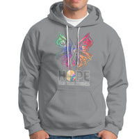 Brain Cancer Hoodie Hope Brain Tumor Awareness Support Brain Cancer Survivor - Wonder Print Shop