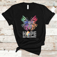 Brain Cancer T Shirt Hope Brain Tumor Awareness Support Brain Cancer Survivor - Wonder Print Shop