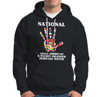 Asian American Hoodie Asian American And Pacific Islander Heritage Month Hand - Wonder Print Shop