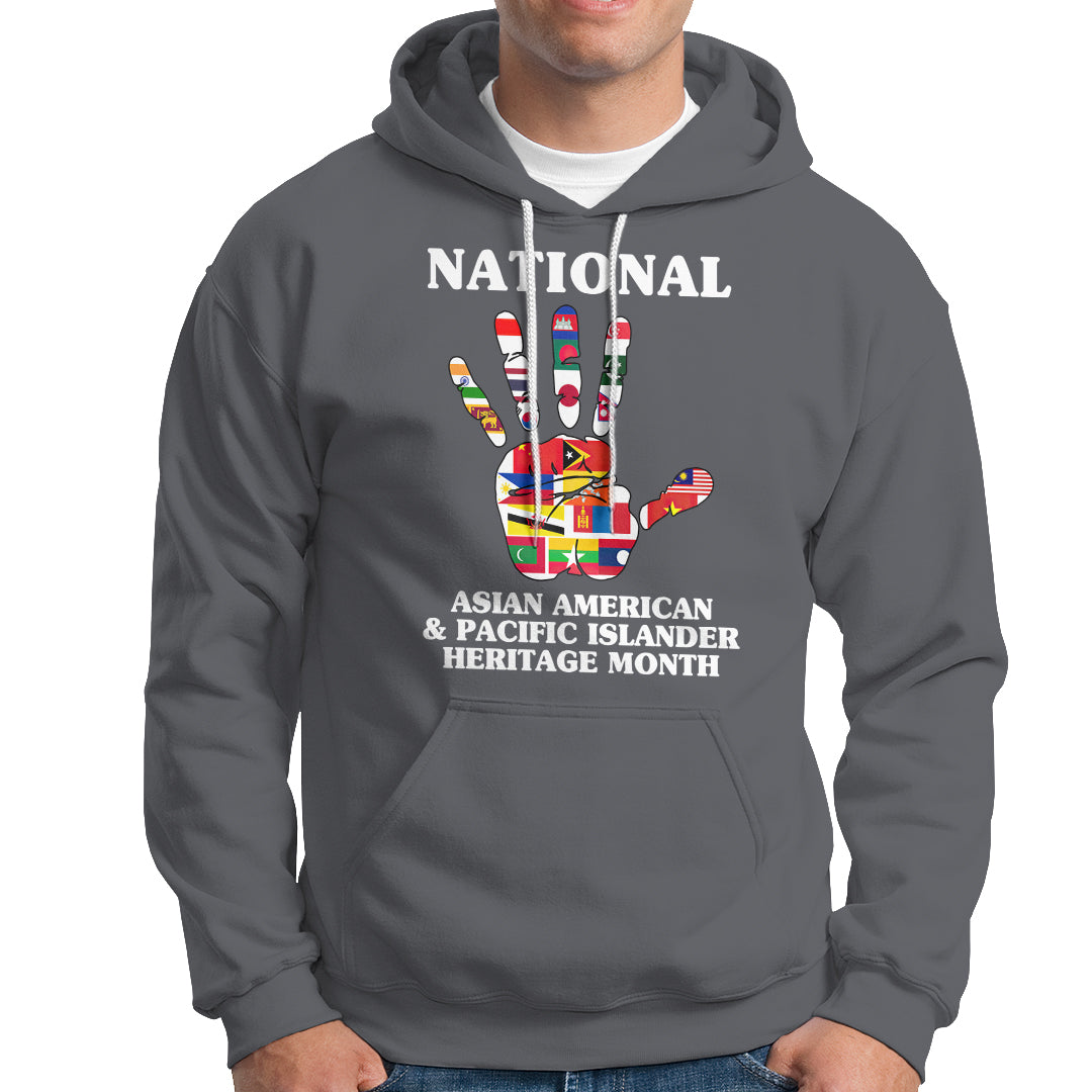 Asian American Hoodie Asian American And Pacific Islander Heritage Month Hand - Wonder Print Shop