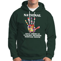 Asian American Hoodie Asian American And Pacific Islander Heritage Month Hand - Wonder Print Shop