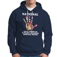 Asian American Hoodie Asian American And Pacific Islander Heritage Month Hand - Wonder Print Shop