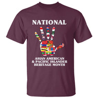 Asian American T Shirt Asian American And Pacific Islander Heritage Month Hand - Wonder Print Shop