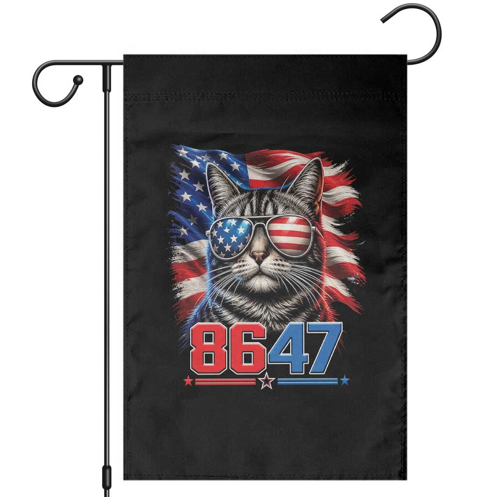 Cool 8647 Patriotic Cat Garden Flag American Flag Sunglasses Tabby Cat Political Satire