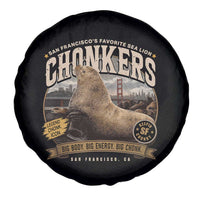 Viral Chonkers San Francisco Sea Lion Spare Tire Cover Retro Pier 39 Fisherman's Wharf Souvenir