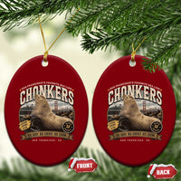 Viral Chonkers San Francisco Sea Lion Ceramic Ornament Retro Pier 39 Fisherman's Wharf Souvenir