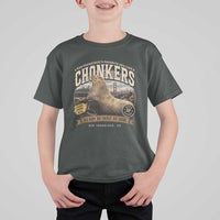 Viral Chonkers San Francisco Sea Lion T Shirt For Kid Retro Pier 39 Fisherman's Wharf Souvenir