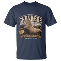 Viral Chonkers San Francisco Sea Lion T Shirt Retro Pier 39 Fisherman's Wharf Souvenir