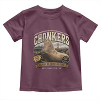 Viral Chonkers San Francisco Sea Lion Toddler T Shirt Retro Pier 39 Fisherman's Wharf Souvenir