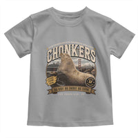 Viral Chonkers San Francisco Sea Lion Toddler T Shirt Retro Pier 39 Fisherman's Wharf Souvenir