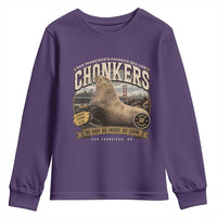 Viral Chonkers San Francisco Sea Lion Youth Sweatshirt Retro Pier 39 Fisherman's Wharf Souvenir
