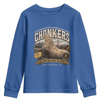 Viral Chonkers San Francisco Sea Lion Youth Sweatshirt Retro Pier 39 Fisherman's Wharf Souvenir