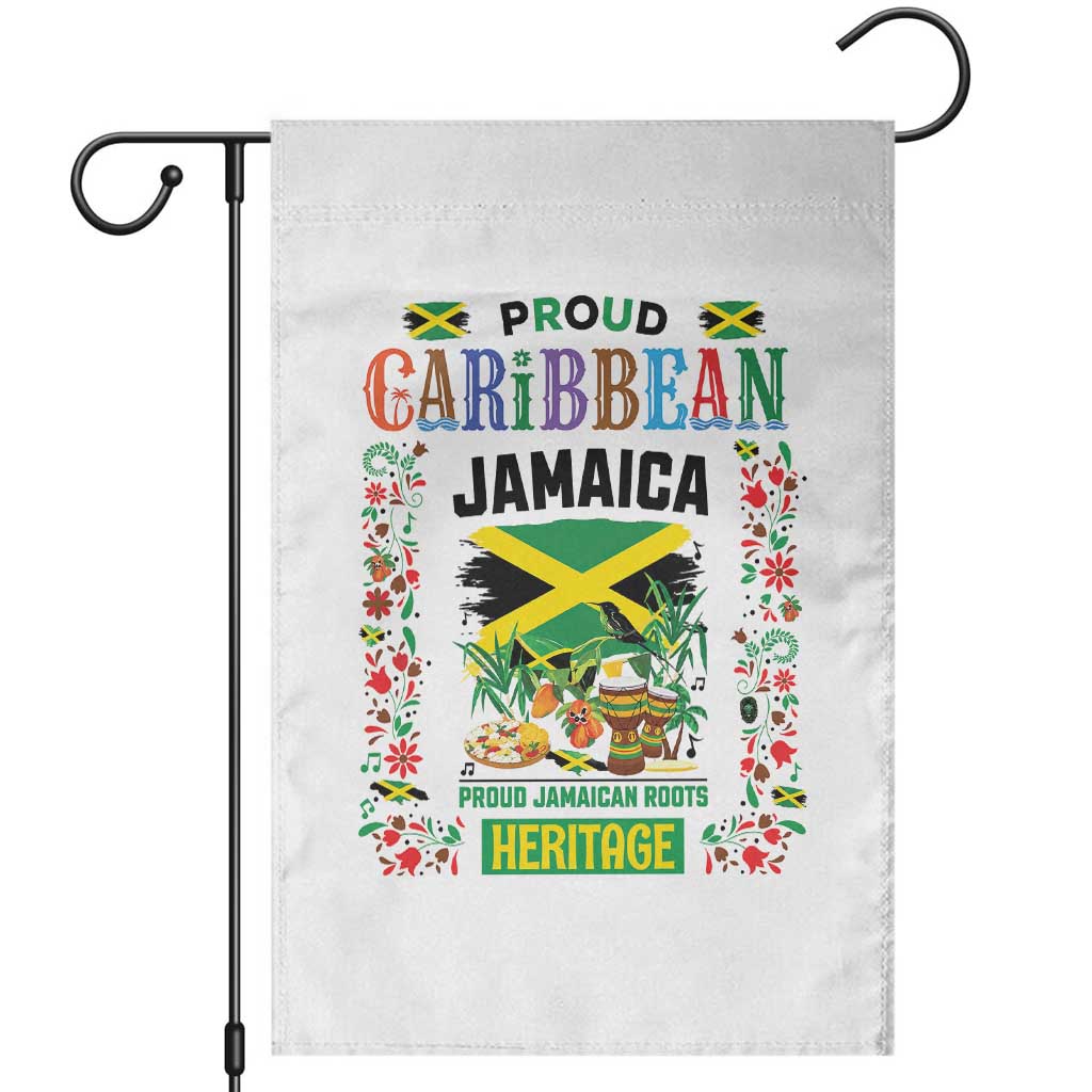 Proud Caribbean Jamaica Heritage Garden Flag Jamaican Roots and Island Culture