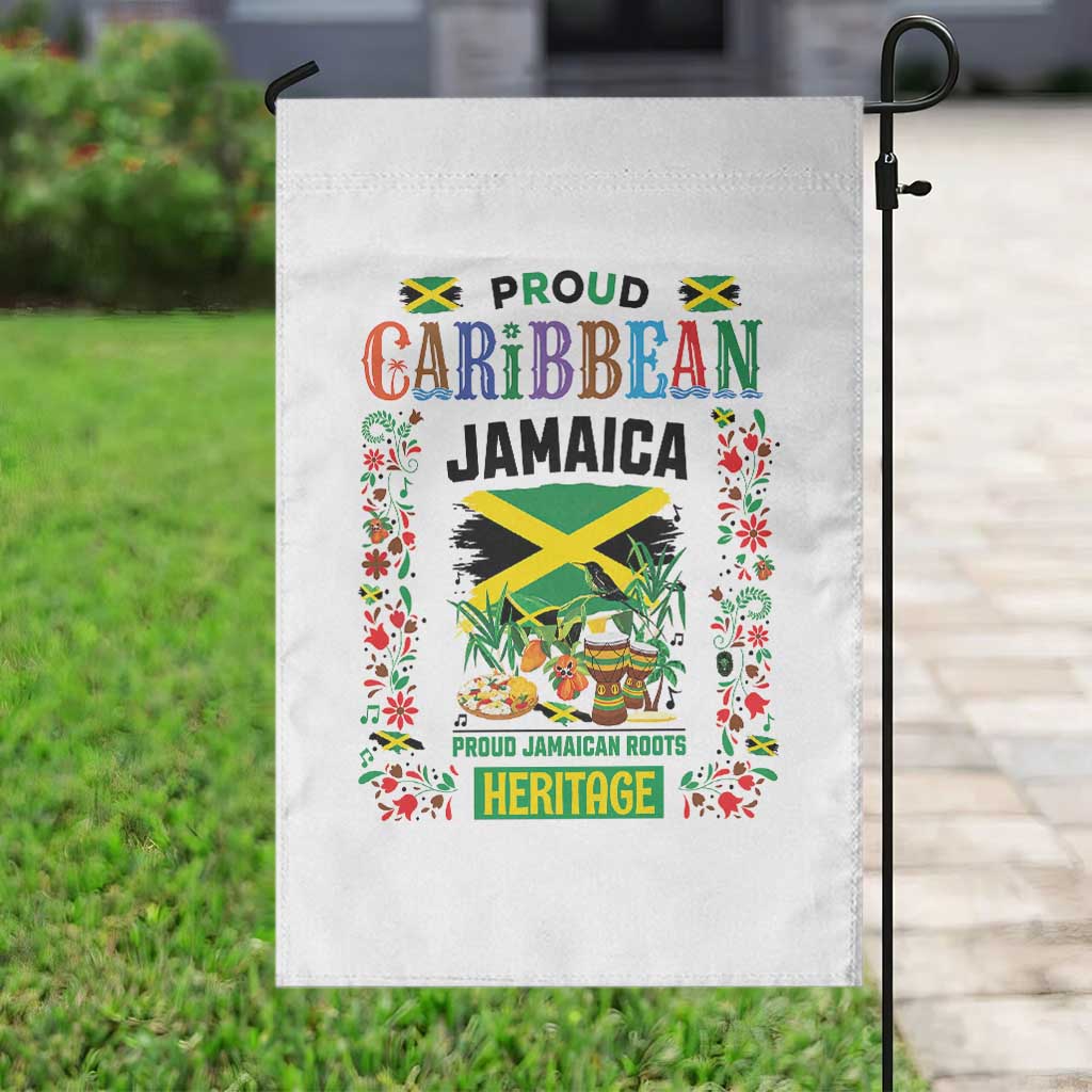 Proud Caribbean Jamaica Heritage Garden Flag Jamaican Roots and Island Culture