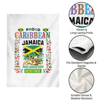 Proud Caribbean Jamaica Heritage Garden Flag Jamaican Roots and Island Culture
